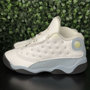 USED Jordan 13 Retro White University Blue Toddler Size 10C DJ3004-170 OBO